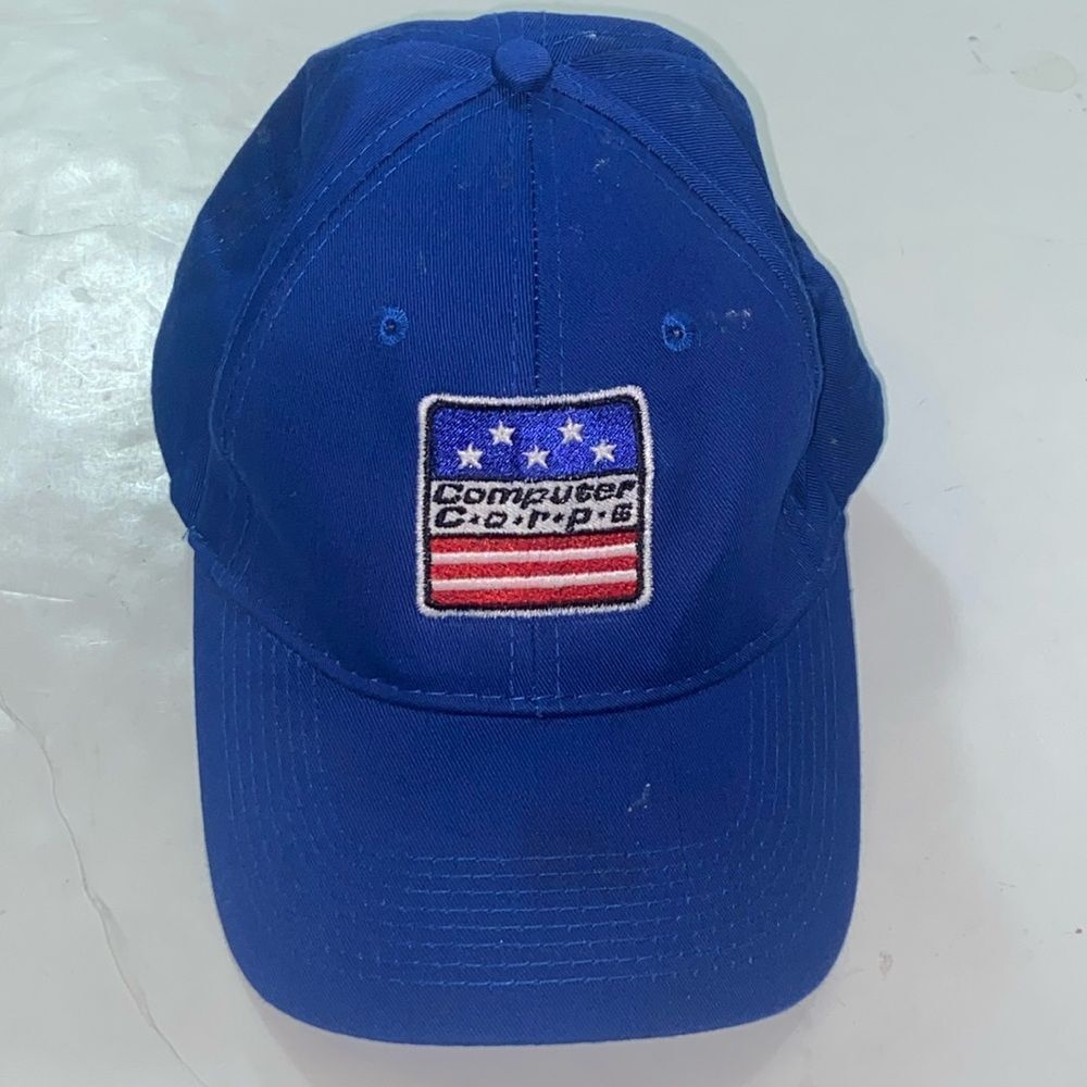 2/$30 Port & Company Computer Corps Velcro Back Cotton Unixes Cap Hat